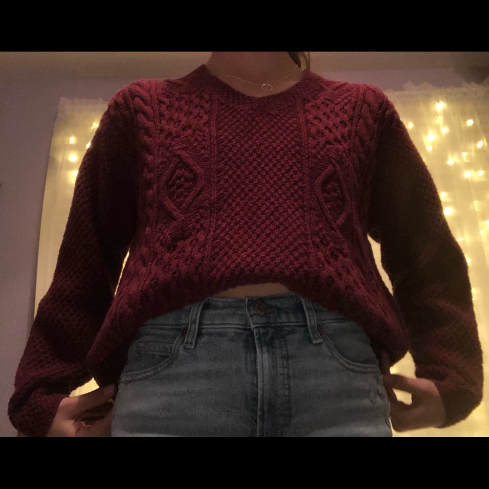 Maroon Maurices Sweater